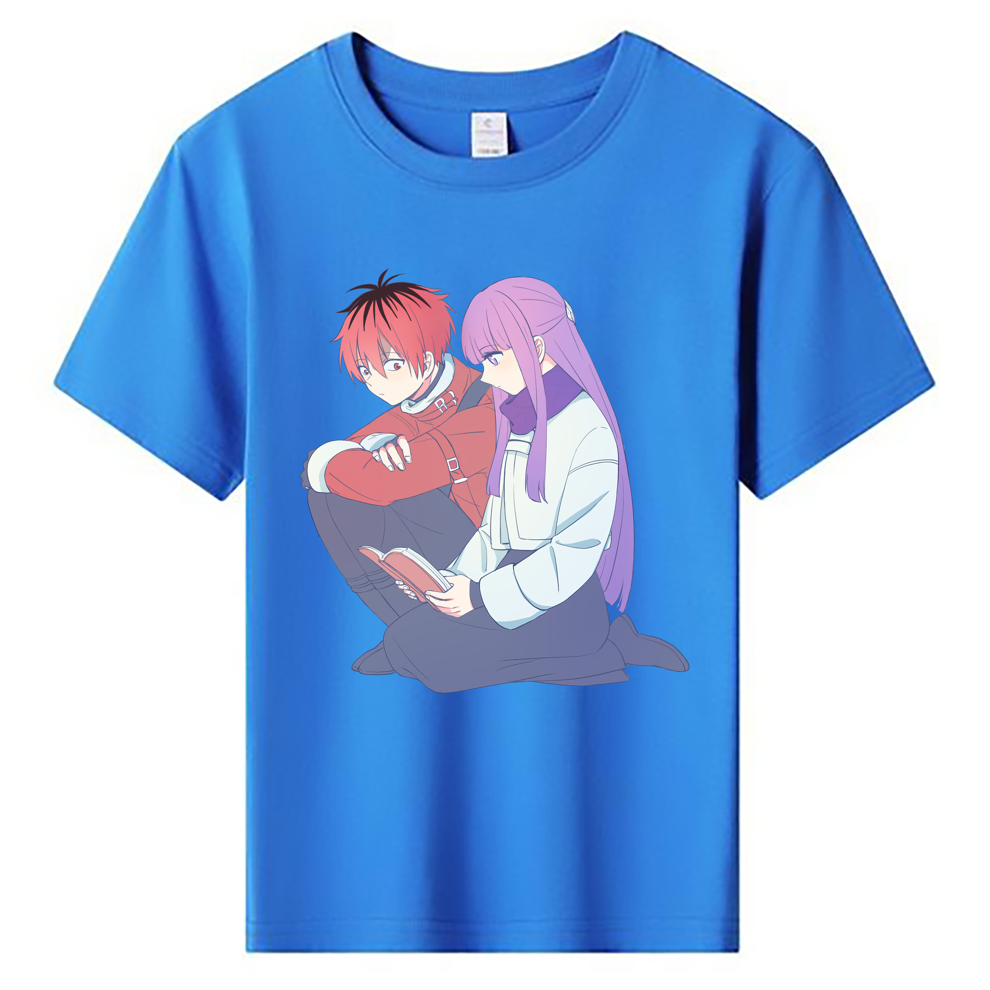 （画像用） 葬送のフリーレン Frieren 綿100％キッズTシャツ（フロントプリント）
